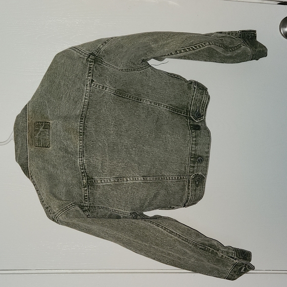 VINTAGE Functional Palmetto's Clothing crop Jean jacket Size S - Picture 6 of 7